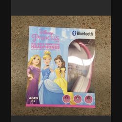 NWT Disney Princess Bluetooth Kids Headphones