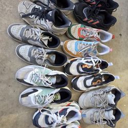 8 PAIRS OF KIDS SHOES NIKE/PUMA/ADIDAS 