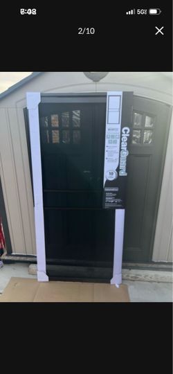 ClearGuard 36 in. x 80 in. Universal Copper Surface Mount Steel Security Door with Meshtec Screen