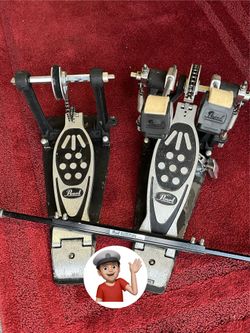 🔥 Pearl Double Bass Drum Pedals Drum Set Drums