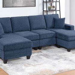 Special/4pcs Sectional Sofa W/USB Connection 