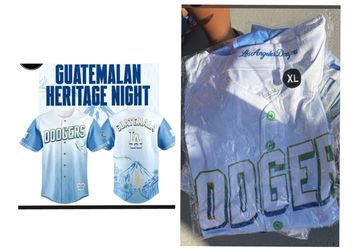Los Angeles Dodgers Guatemalan Heritage Jersey 2026 Size XL SGA