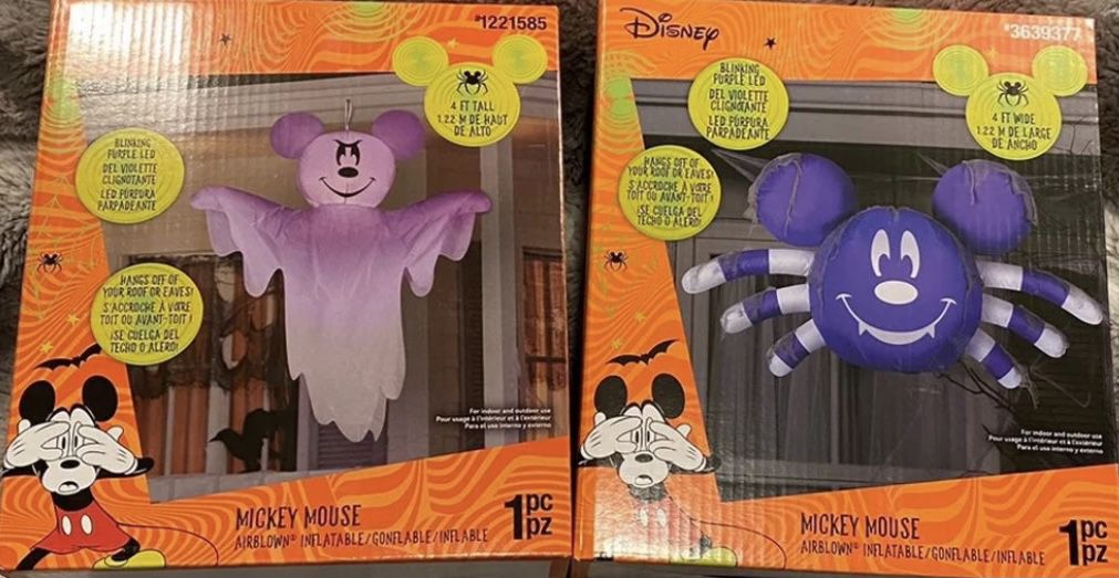 2 Mickey Mouse Halloween Airblown Inflatables NIB