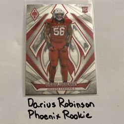 Darius Robinson Arizona Cardinals DE Phoenix Rookie Card. 
