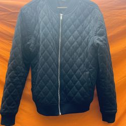 Zara Waffle Bomber Jacket 