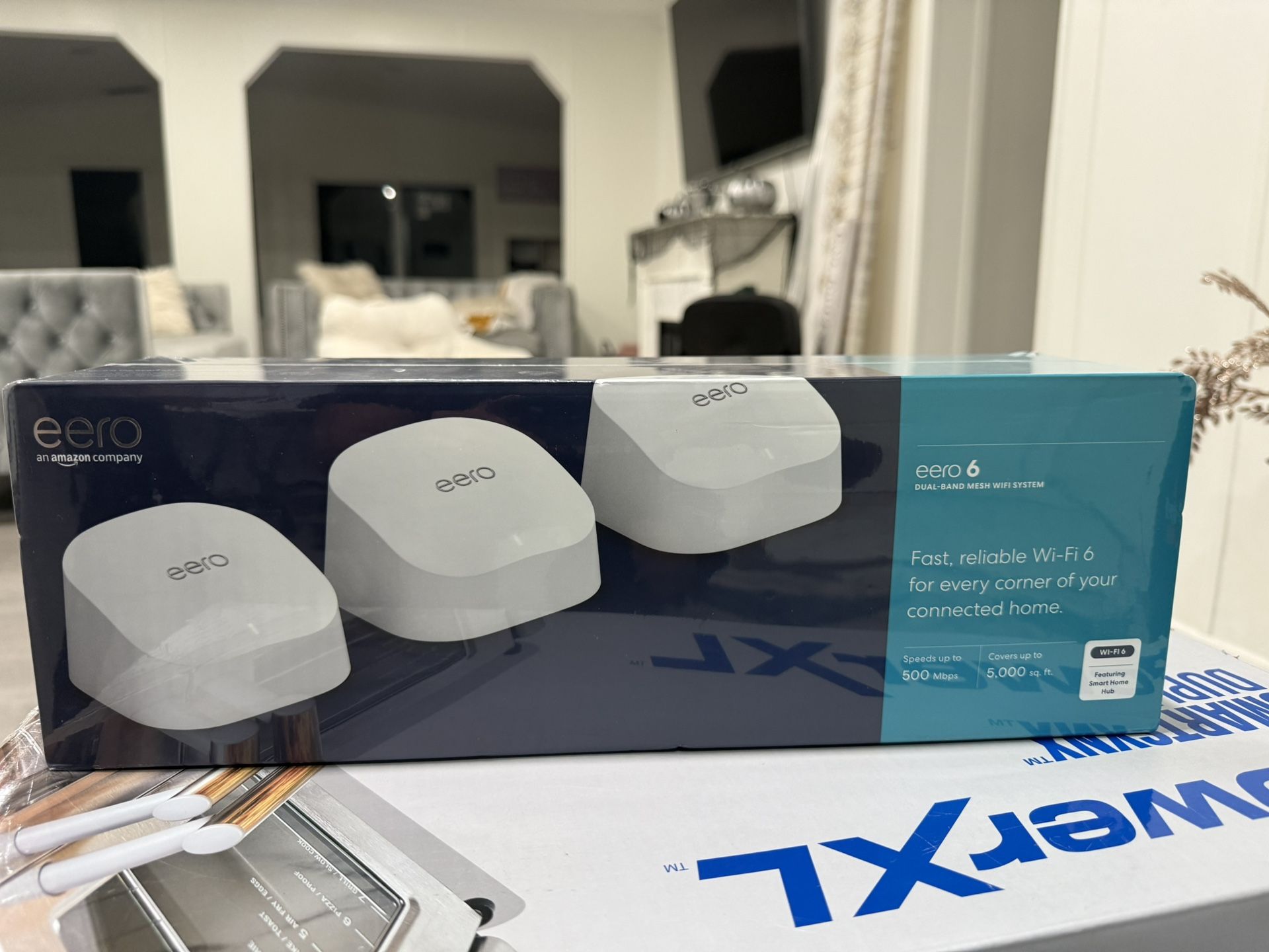 Eero 6 Mesh Wi-Fi System - Fast, Reliable Coverage for Connected Homes