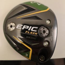 Callaway Epic Flash Sub Zero Stiff flex 3 Wood! Mint Condition