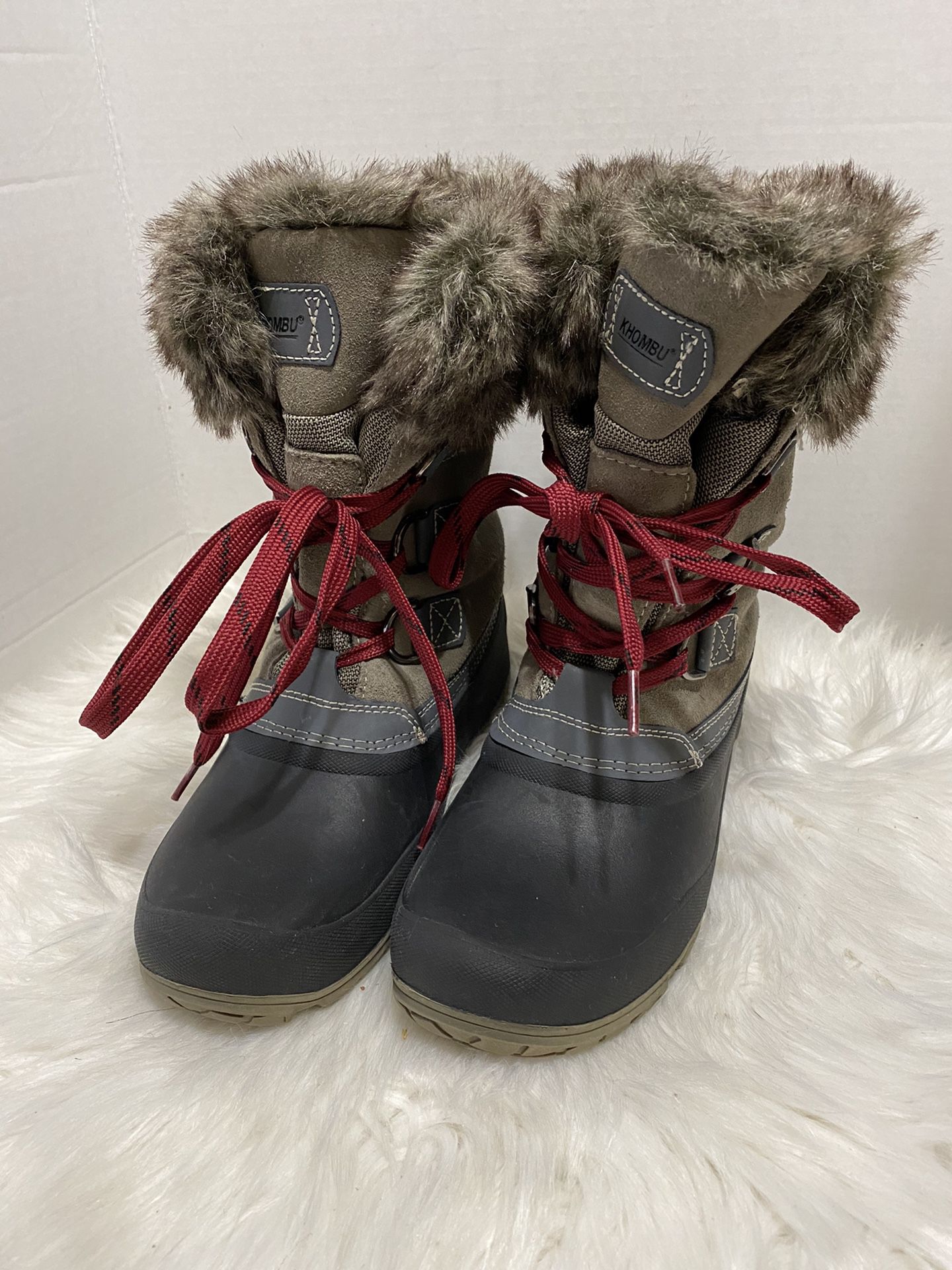KHOMBU rain snow boots size 9