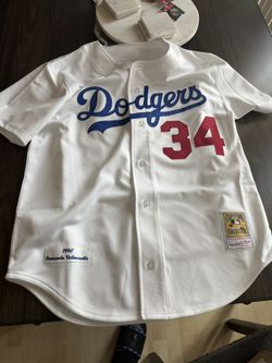 Fernando Valenzuela Los Angeles Dodgers 1990 White Authentic Jersey Size XL