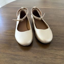 Little Girl Gold Flats Size 13