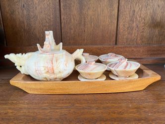 Vintage Stone Tea/Drink Set