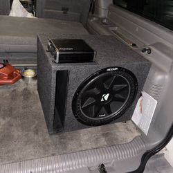 Kicker 15’Subwoofer And Kicker Amplifier 