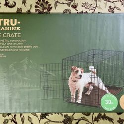 New - TRU-CANINE Wire Crate For Dog (Medium Size 30 Inch)