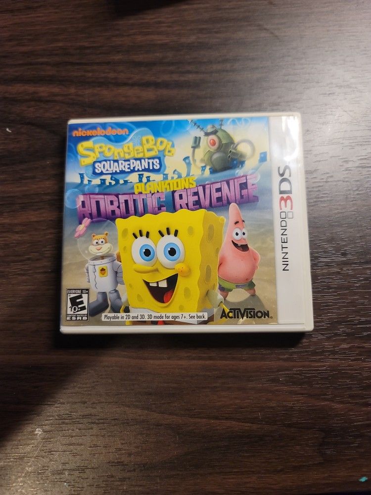 SpongeBob SquarePants Plankton's Robotic Revenge Nintendo 3DS Game