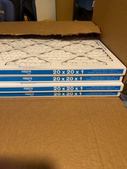 Aerostar 20x20x1 Air Filters Case NEW