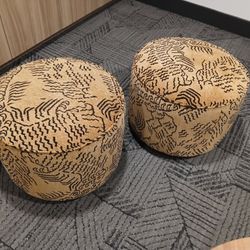 Four Hands
Westgate Sinclair Balkan Ochre Upholstered Round Ottoman