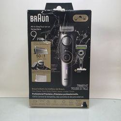 Braun All-in-One Series 9 PRO Men's Electric Beard Trimmer with Gillette Razor