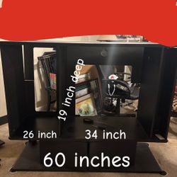 Tv Stand With CD/Disk Holders On The Side 
