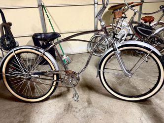 Chrome  Beach Cruiser Schwinn Frame 26”