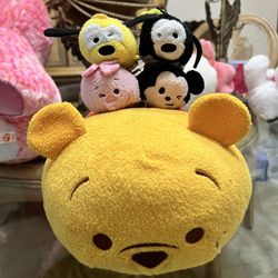 Winnie the pooh & mickey mouse Tsum tsum plushies!