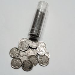 1920's , 1930's Buffalo Nickel Roll - 40 Coins Per Roll