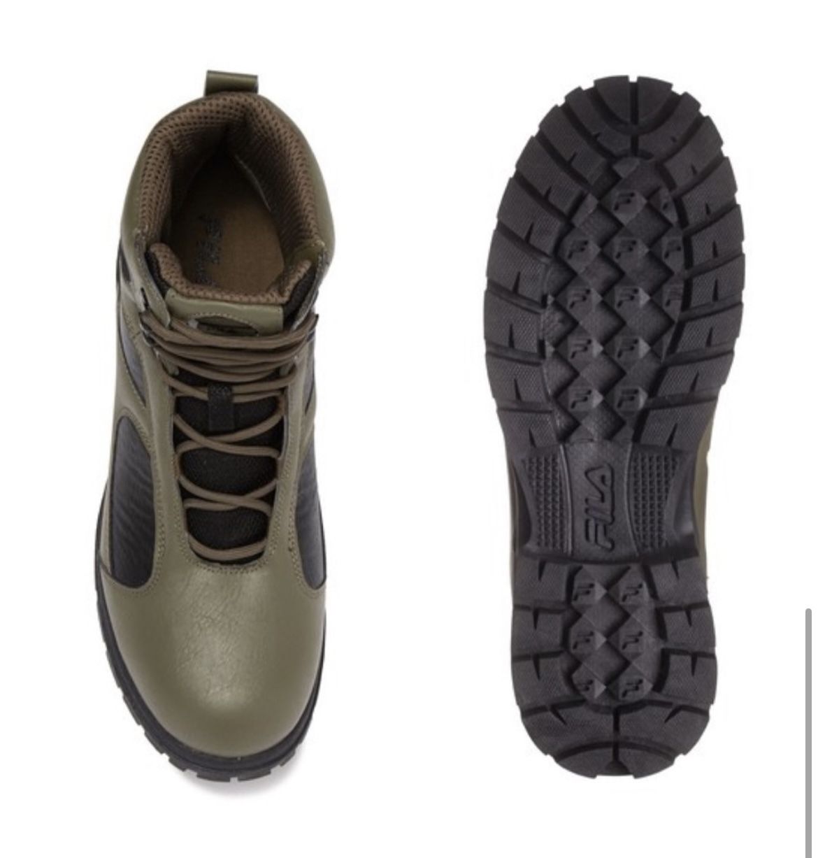 Fila Men\'s Everpoint Hiking Boots Olive/Black SZ 10 Fila Derail Trail Boot - Free Shipping | DSW main image 3