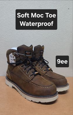 Ariat work boots sz9ee SOFT MOC TOE