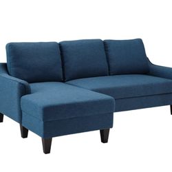 Jarreau Sofa Chaise Blue Sleeper

