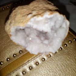 Quartz Geode Appromately 2" By 2" By 1 7/8 "...