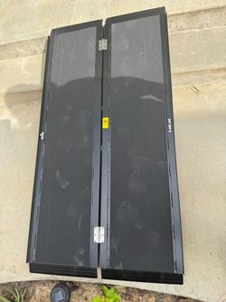 Ramp - 5 FT long. Black color aluminum. For furniture movers, stairs, landscaping truck