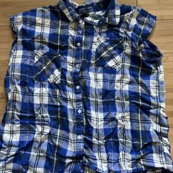 Blue Sleeveless Xl
