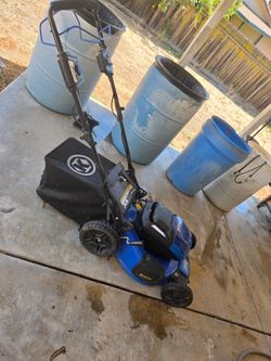 40 volt push lawnmower