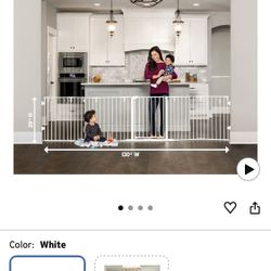 Regalo 130-Inch Super Wide Adjustable Baby Gate and Play Yard, 2-in-1, Bonus Kit, Includes 4 Pack of Wall Mounts(Pack of 1)