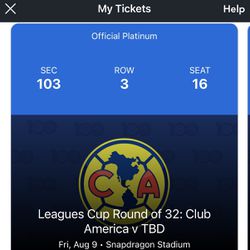 LEAGUES CUP TICKET AMERICA