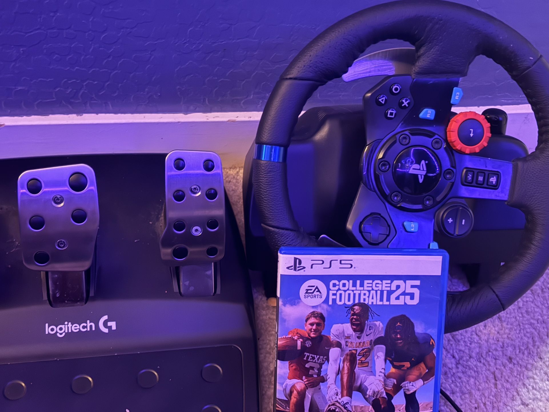 PlayStation Steering Wheel And Peddles