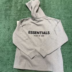 Essentials Relaxed Dark Oatmeal Hoodie