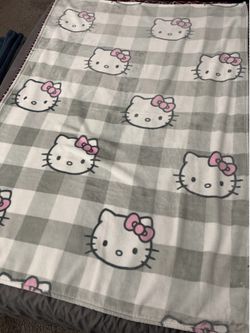Hello Kitty blanket 48”x 68” USED