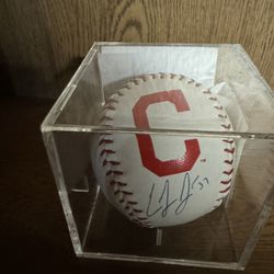 Cody Allen autograph baseball with 4th & Goal Certification of Authenticity 