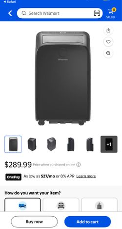 Hisense portable A/C unit
