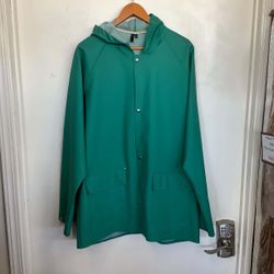 Elka Klitmoller Rain Jacket Mens Size XL Green