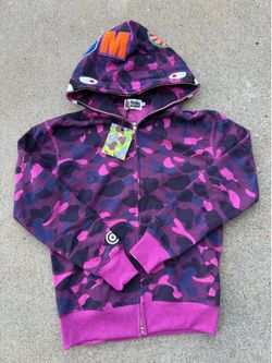 Purple Bape Zip Up