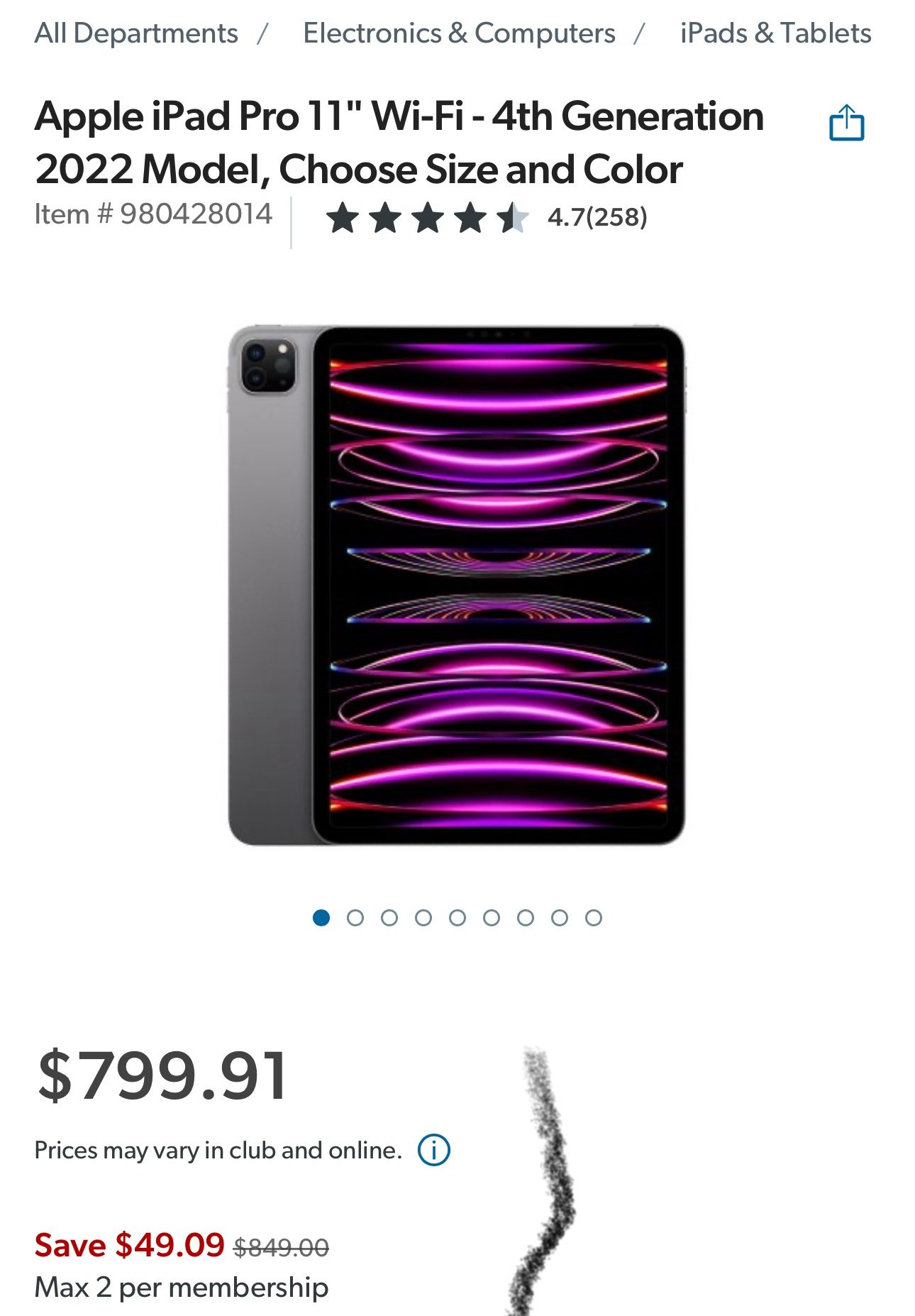 Open Box New iPad Pro (phone Plus Cellular)