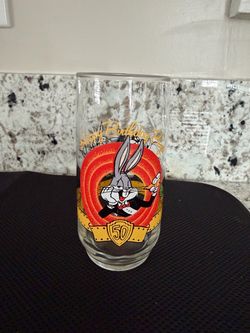 1990 "Happy Birthday Bugs" 50th Anniversary Drinking Glass