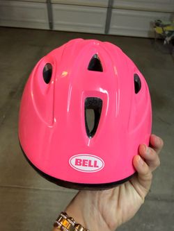Pink Bell helmet toddlers