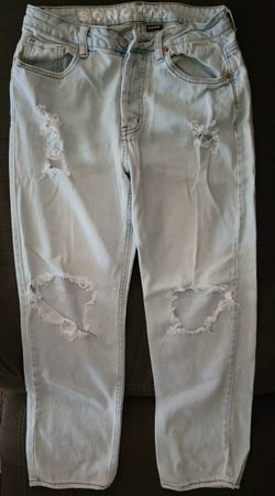 Girls Juniors Mom Style Jeans