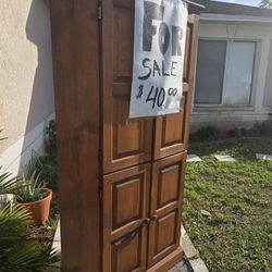 Wood Entertainment Cabinet