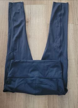 Black Athletic Leggings with Wide Waistband