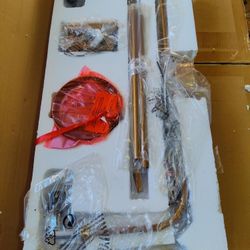 Uolfin 6 Light Chandelier Pendant Light Fixture In Dark Gold