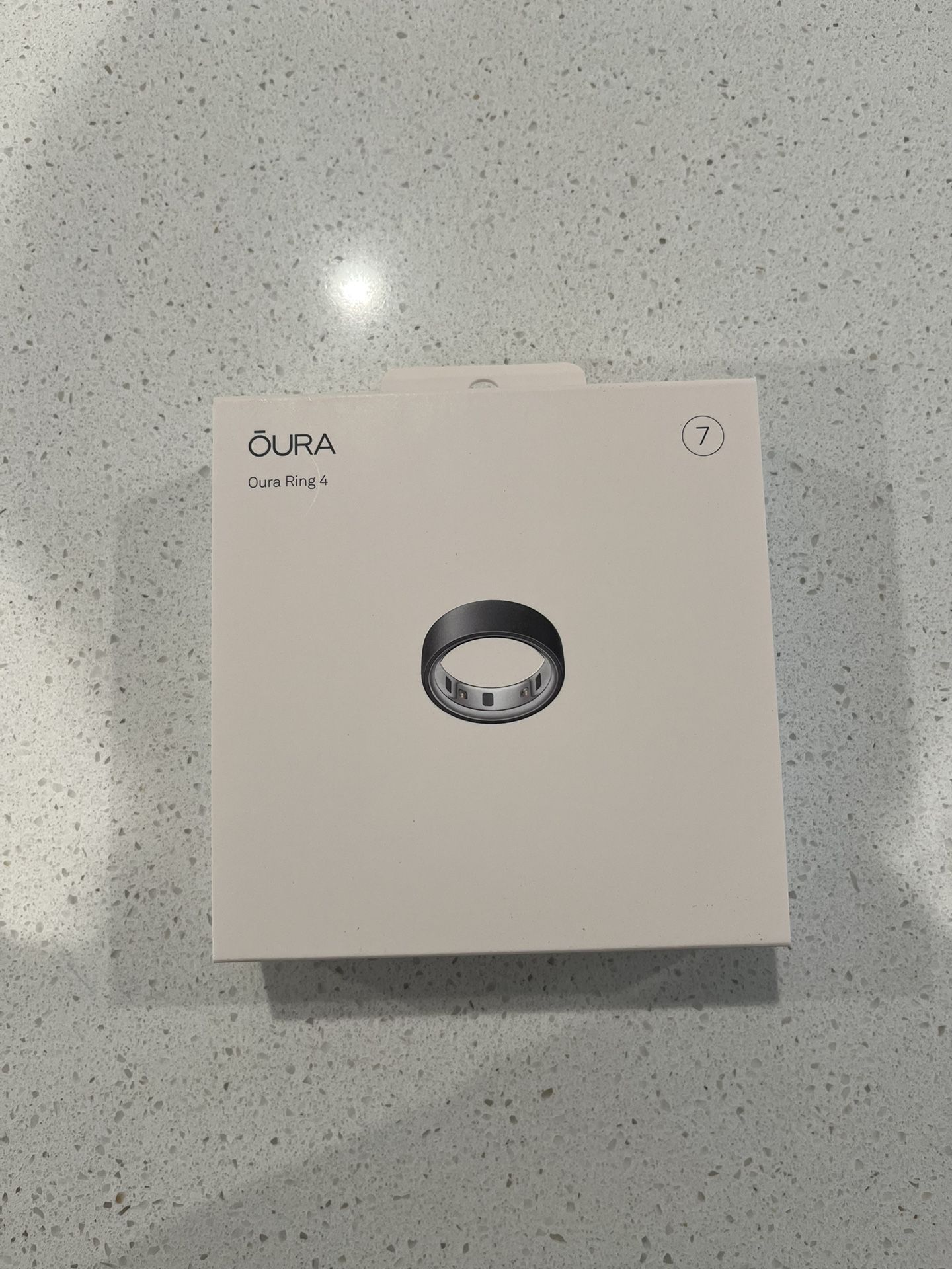 Oura Ring 4- Brand New, Sealed Box, Stealth Size 7+ Free Membership