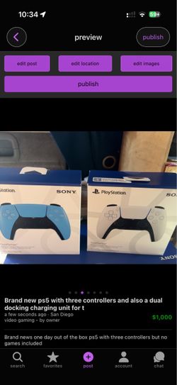 Ps5 controller  brand new two of them